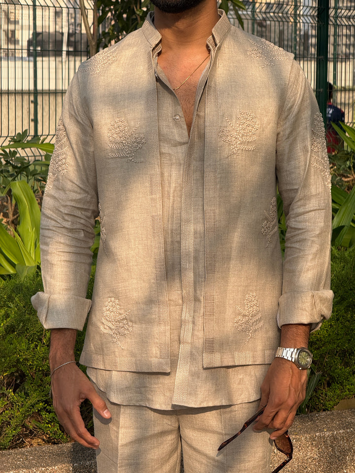 Front Open Kurta With Jacket