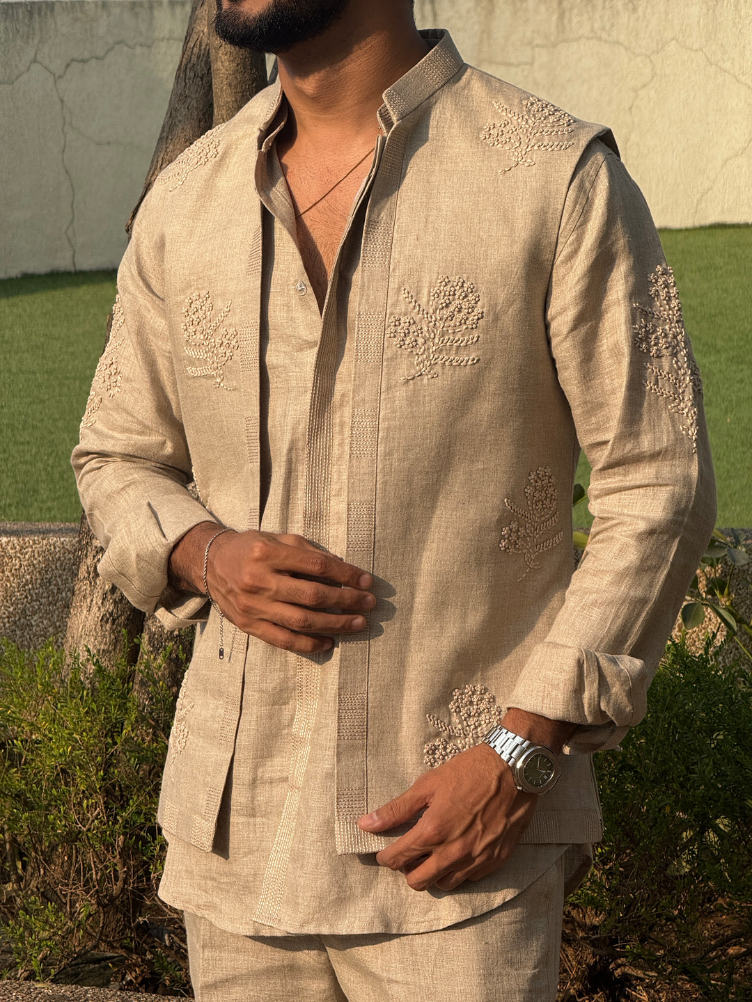 Front Open Kurta With Jacket